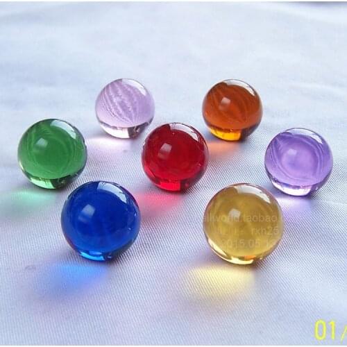 Free shipping 20pcs/lot 20mm Mini crystal ball diameter 2cm process decoration Crystal glass ball marbles