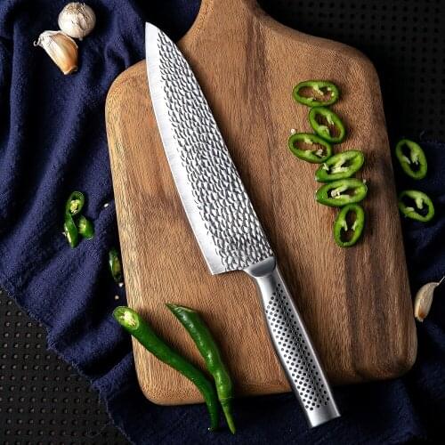 DAOMACHEN Kitchen knife Chef Knives 8 inch Japanese High Carbon Stainless Steel Sanding Laser Pattern Vegetable Santoku Knife