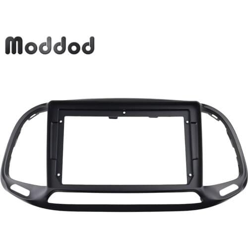 Double Din Fascia Fit for FIAT DOBLO 2015 9 INCH Stereo Radio GPS DVD Panel Screen Refit Installation Dashboard Kit Frame Bezel
