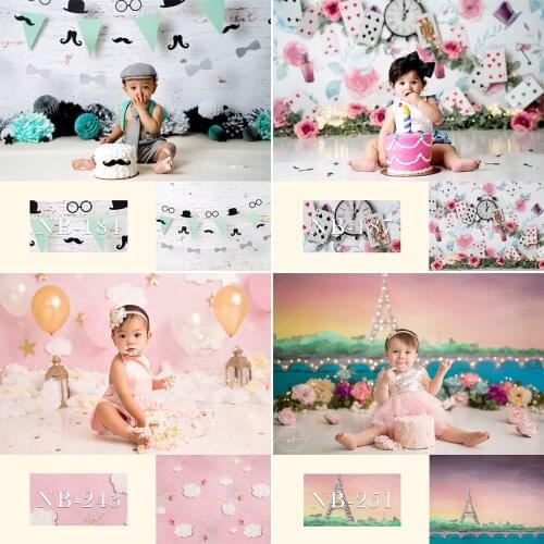 MOCSICKA Newborn Flowers Photography Background Children Portraits Birthday Backdrop Decoration Props Banners For Photo Studio