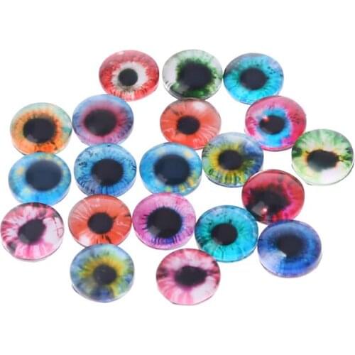 20Pcs Glass Doll Eyes Animal DIY Crafts Eyeballs For Dinosaur Eye Accessories Jewelry Making Handmade 8/12/18mm BX0D