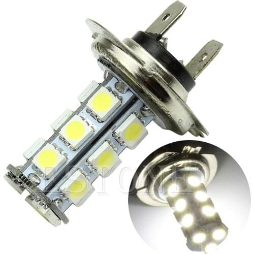 H7 5050 18-SMD LED Pure White Car vehicle Bulbs Fog Driving Daytime Light Lamp