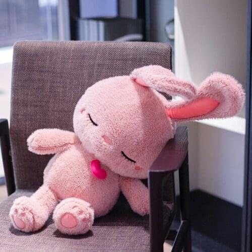 Creative cute sleeping rabbit plush doll kawaii animal plush toy nap pillow home office decoration holiday gift