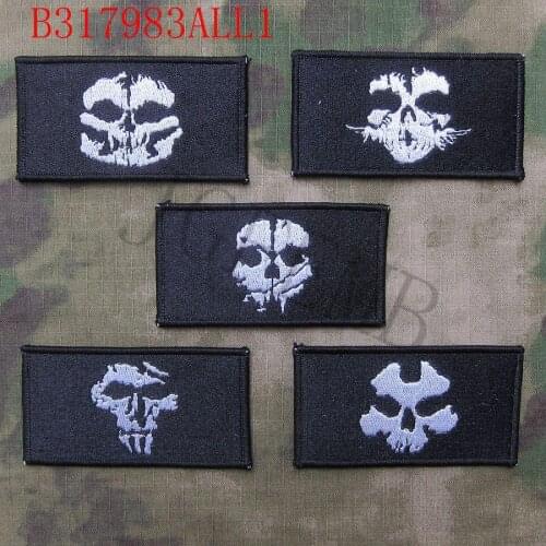 Ghosts Team member Logo Morale Military Embroidery patch Badges 5 Style