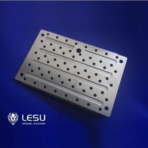 Metal LESU Traction Base Fifth Wheel Pedal for 1/14 RC Tamiya Tractor Truck Model Car MAN Benz VOLVO