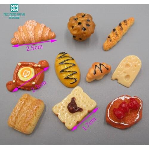 2.5cm-5cm mini Bottle\tableware\Simulation food Bread cake for 1/3 1/4 1/6 BJD\SD doll house accessory play toy