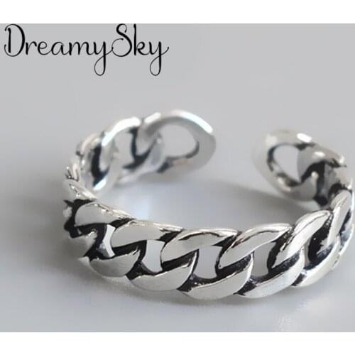 Boho New Charming Hollow Chains Ring For Women Men Vintage Knuckle Party Finger Rings Punk Jewelry Girls Gift 2021
