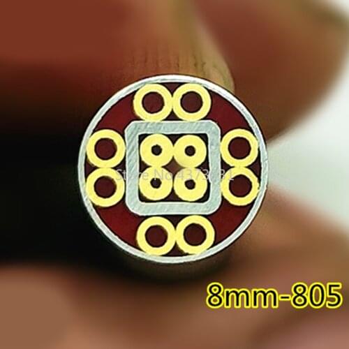 8mm Mosaic pin Rivets with Red glue for knife handle screw More design exquisite style length 9cm #805