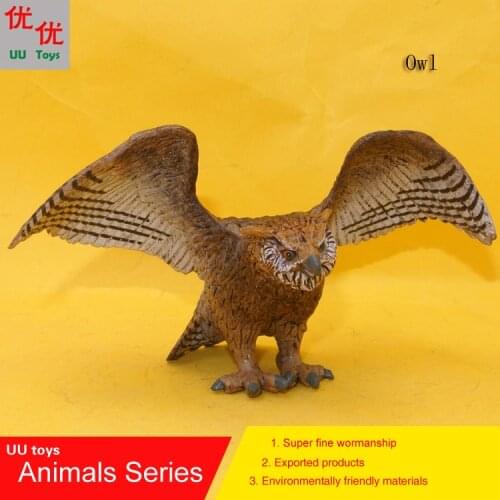 Hot toys: Owl Bird simulation model Animals kids toys children educational props
