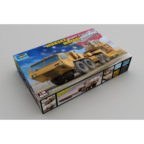 Trumpeter 01055 1/35 M983A2 HEMTT Tractor with M870A1 Semi-Trailer - Scale Model Kit