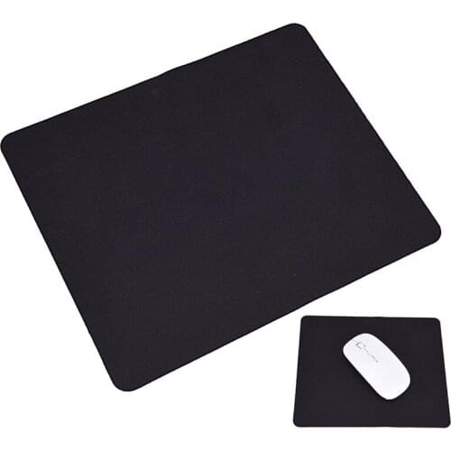 1pc Universal Black Mouse Pad Mat Optical Mouse Mat For Laptop Computer Tablet PC 22*18cm