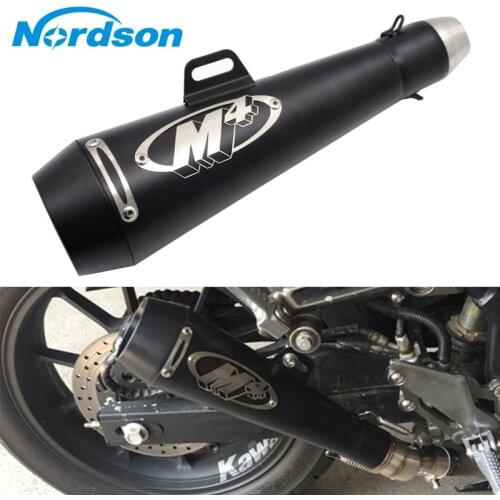 51mm Universal Motorcycle Exhaust Modified Muffler Pipe Scooter Pit Bike Dirt Motocross For Yamaha R1 ER6N CBR250R