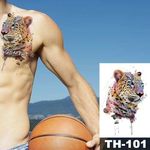 Unicorn Geometric Rose Fox Wolf Waterproof Temporary Tattoo Sticker Swan Elk Animals Flash Tattoos Body Art Fake tatoo