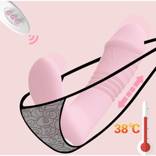 7 Frequency Telescopic Dildo Vibrator Intelligent Heating Clitoral Massager G-spot Vagina Stimulator Female Masturbation Tool
