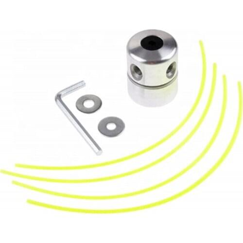 Aluminum Grass Trimmer Head With 4 Lines Brush Cutter Head Lawn Mower Accessories Cutting Line Head for Strimmer Replacement