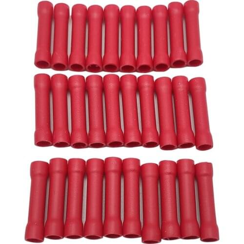 BV1 BV2 BV5 Fully Insulated Bullet Crimpe Terminals Assortment Joiner Crimp Electric Heating Wire Splice connectors