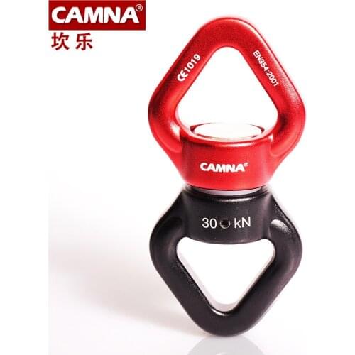 CAMNA 30KN Safety Rappel Device Rotator Rope Swivel Connector Outdoor Rock Climbing Carabiner Abseiling Downhill Climb Equipment