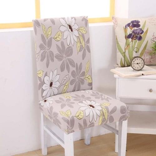 1/4/6 Pcs Printing Stretch Chair Cover Elastic Seat Chair Covers Painting Slipcovers Restaurant Banquet Hotel Home Decoration