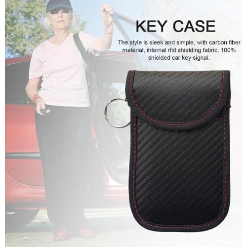 New Car Key Signal Blocker Case Faraday Cage Pouch Keyless RFID Blocking Bag Car Key Signal Blocker Pouches