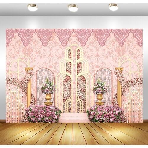 NeoBack Floral Pink Weeding photography Background bridal shower Photography Backdrops For Photo Studio