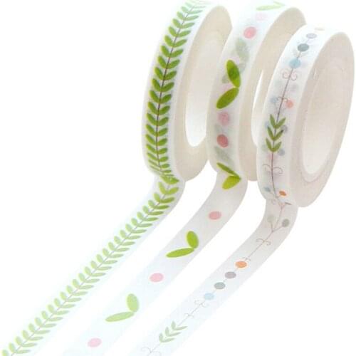 Cute Flower Washi Tape Kawaii Vintage Retro Decorative Adhesive Tape DIY Masking Tape For Scrapbooking Photo Album Home Decor