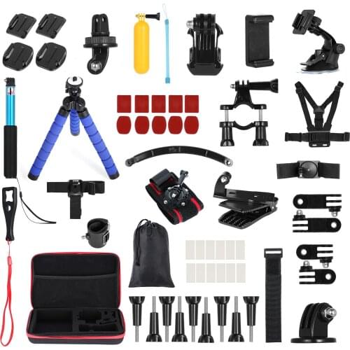 Andoer 60-in-1 Action Camera Accessories Kit Sports Camera Accessories Set Replacement for GoPro Hero 9 8 Max 7 Insta360 Xiaomi
