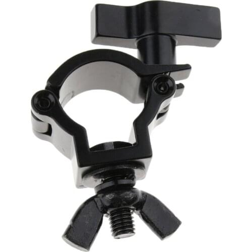 Black Truss Light Clamp Hook Bracket 165.34lb Capacity for Stage