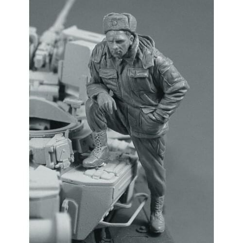 1/35 scale die-cast resin white model World War II Russian soldiers need to manually color the model free shipping