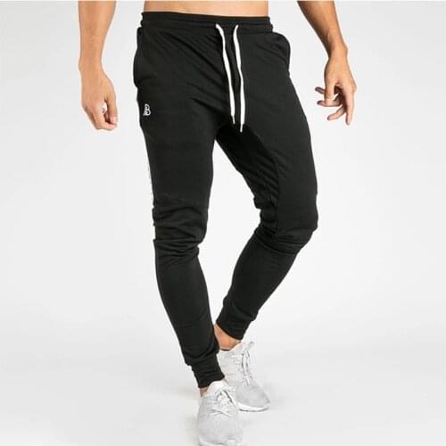 2018 Cotton Men full sportswear Pants Casual Elastic cotton Mens Fitness Workout Pants skinny Sweatpants Trousers Jogger Pants