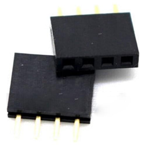 Hot 10pcs 4 Pin Female Tall Stackable Header Connector socket for Arduino Shield Office Business Supplies