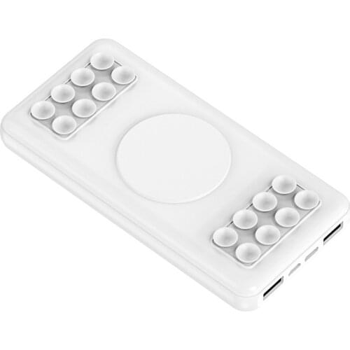 Portable Cellphone Charger 10000mAh Fast Charging Power Bank With Suction Cup Portable Charger Backup For Mobile