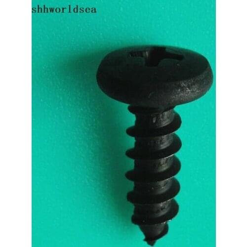 Shhworldea 100pcs Free Shipping Zinc Black Round Head Tapping Screw For Auto Clip Fastener