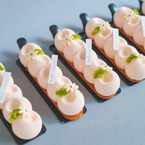 Cloud Shape Silicone Mold Dessert Mousse Baking Form Moulds Chocolate Cake Mold Cake Decorating Tools 6 Rows Concave Ball