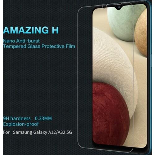 Glass for Samsung Galaxy A12 /A32 5G /M12 NILLKIN H 0.33MM Screen Protector Safety Tempered Glass for Samsung Galaxy A12