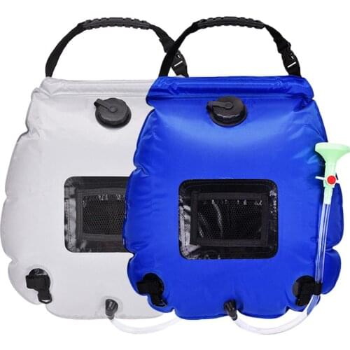20L/5 Gallons Outdoor Camping Shower Water Bag Camping Mountaineering Solar Shower Bag Portable Outdoor Bath Water Storage Bag