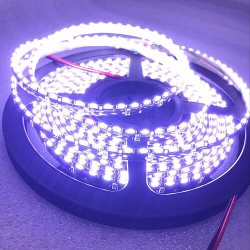 50m Side Emitting LED Strip Light Cold white 10000K Purple SMD335 strip light 8mm PC 120led/m for Storefront Sign Windows