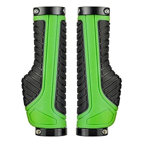 Wind Talk Rubber Bicycle Handlebar Grips Anti-skid Soft Shockproof Lock-on Mountain Bike Grips Ergonomic For Mtb BMX Cycling