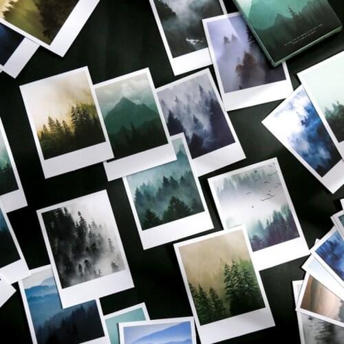 30 Sheets Ins Scenery LOMO Sticker DIY Decorative For Scrapbooking Bullet Journal Planner Craft Stickers Aesthetic Stationery