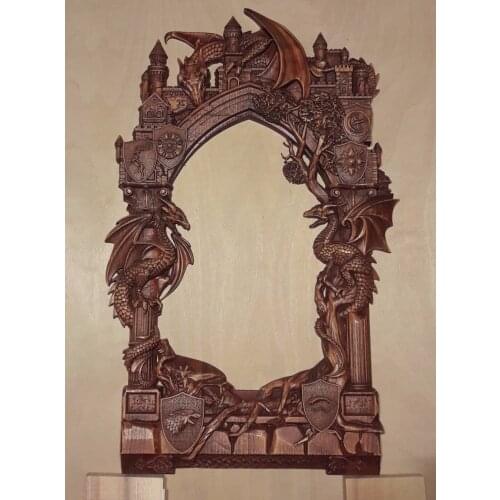 3d STL Model for CNC Router Engraver Carving Machine Relief Artcam Aspire "gorgeous picture frame" (ES)