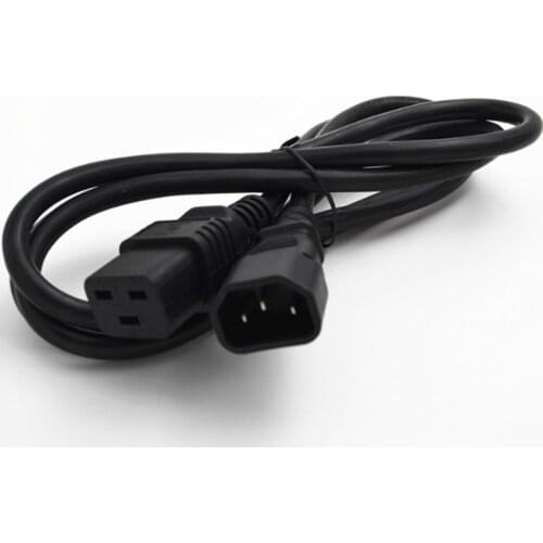 3X1.5mm square Power Wire,6 FT C14 Female To C19 Male PDU Extension Cord C14-C19 Cord,16A/250V