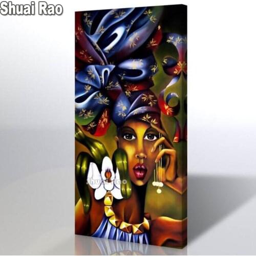 5d Diamond Painting African woman jewelry Diy art embroidery diamonds home wall decoration inlaid Full square Drill Kit mosaic