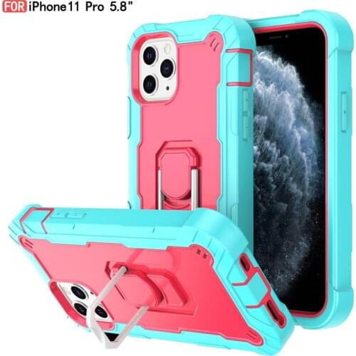 Acrylic Color Matching Frame Shockproof Phone Case For iPhone 12 11 Pro Max XR XS Max X 7 8 Plus Full Body Bracket Back Cover