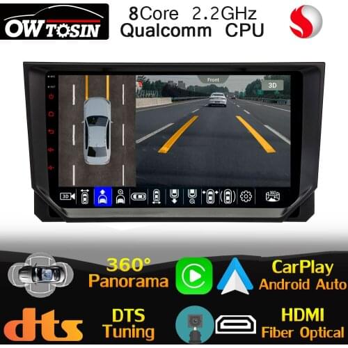 9" IPS Qualcomm 8Core Android Car Media Radio GPS For Seat Ibiza 2017-2020 360 Panoramic Optical HDMI 4G LTE WiFi DTS HIFI DSP