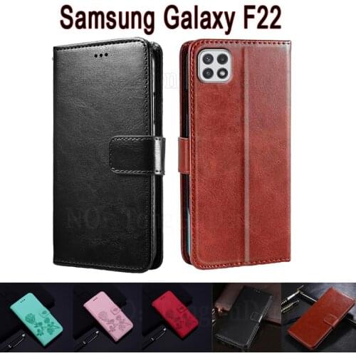 Funda Cover For Samsung Galaxy F22 Case SM-A225F Flip Wallet Stand Leather Etui Book On Samsung F22 Case Magnetic Card Phone Bag