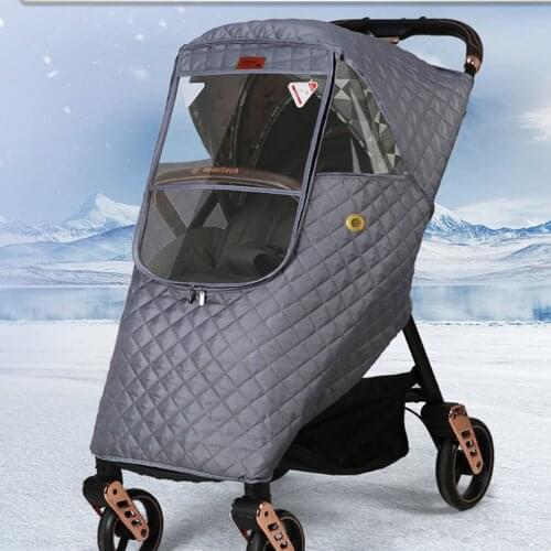 Stroller Rain Cover Universal Baby Travel Dust Shield Waterproof Windproof Protection Winter Thicken for Baby Stroller Pushchair