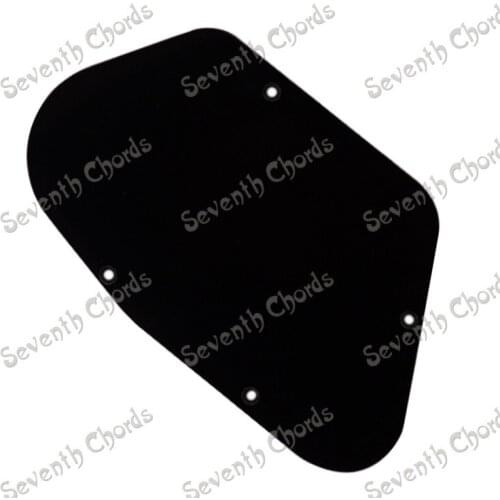 Black Plastic Bass Guitar Cavity Cover Cover Back Plate Wiring BackPlate - HC-1033