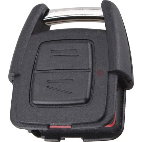 Black 2 Button Universal Car Key Duirable Remote Fob Shell Case Auto Key Shell Replacement No Chip Suitable for Opel Cars