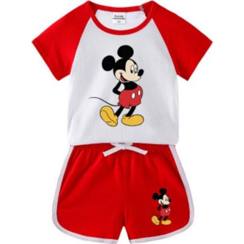 Infant Summer Baby Boys Clothing Suit Toddler Baby Newborn Girls Clothes Cartoon Printing Casual Outfits Boys Clothing 2-9Years