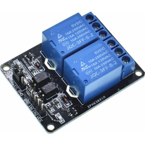Two channel 2 way relay module 5V with optocoupler protection relay expansion board MCU development board