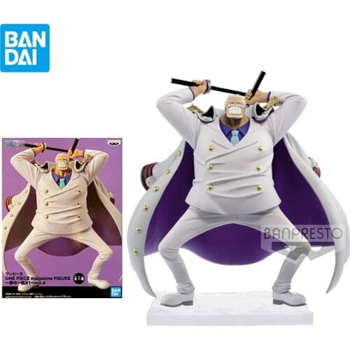 Bandai one piece figure MAGAZINE Monkey D Garp anime character model Navy hero boy toy figure